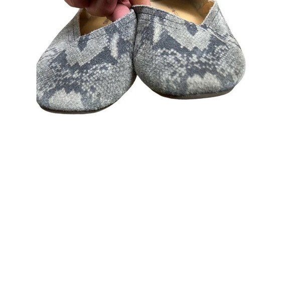Lucky Brand Snakeskin Animal Print Suede Leather Ballet Flats Size 7.5 - Picture 7 of 8